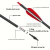 31 inch carbon arrow aiming practice hunting arrow suitable for compound bow and recurve bow with detachable tip (12 pack)
