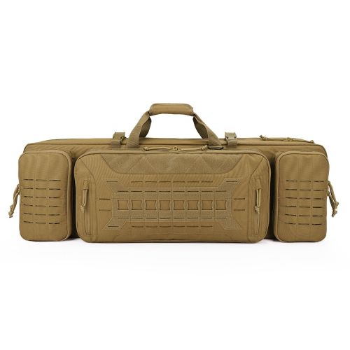 VOTAGOO Double Rifle Case Gun Bag, Safely Long-Barrel Firearm Transportation Cases Locks