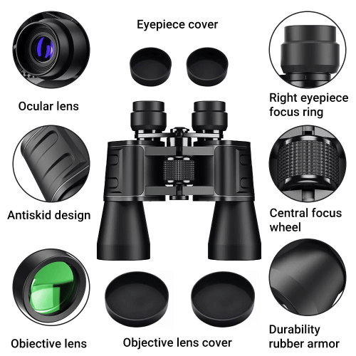 180x100 High Power Military Binoculars Day Night Vision Compact Waterproof Binoculars For Bird Watching Hunting Travel Football Games Stargazing With 180x100 High Power Military Binoculars Day Night Vision Compact Waterproof Binoculars For Bird Watching Hunting Travel Football Games Stargazing With